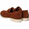 Pantofi barbatesti, fara siret, piele intoarsa