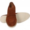 Pantofi barbatesti, fara siret, piele intoarsa