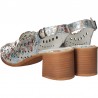 Sandale glamour, florale, piele naturala