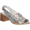 Sandale glamour, florale, piele naturala