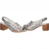 Sandale glamour, florale, piele naturala