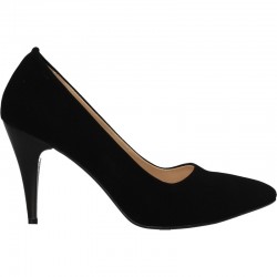 Pantofi de gala, catifea, cu toc inalt