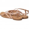 Sandale trendy, fara toc, piele roz