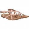Sandale trendy, fara toc, piele roz