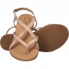 Sandale trendy, fara toc, piele roz