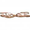 Sandale trendy, fara toc, piele roz