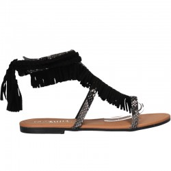 Sandale boho, cu franjuri, femei