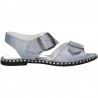 Sandale glamour, albastre, piele