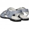 Sandale glamour, albastre, piele naturala