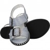 Sandale glamour, albastre, piele naturala