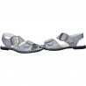 Sandale glamour, albastre, piele naturala