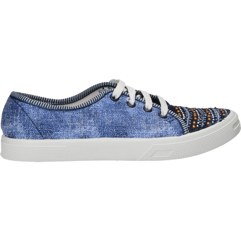 Tenisi glamour, imprimeu jeans, pentru femei Tenisi glamour, imprimeu jeans, pentru femei