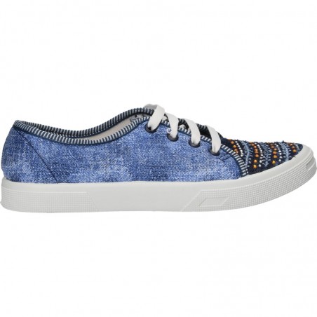 Tenisi glamour, imprimeu jeans, pentru femei