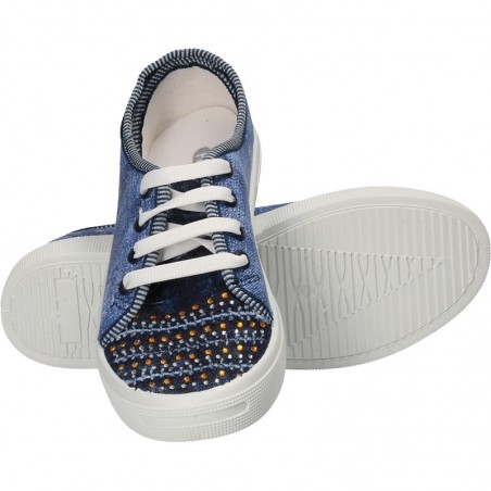 Tenisi glamour, imprimeu jeans