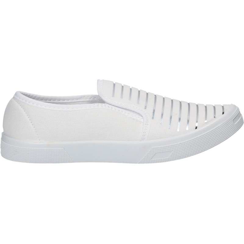Espadrile trendy, albe, pentru femei Espadrile trendy, albe, pentru femei