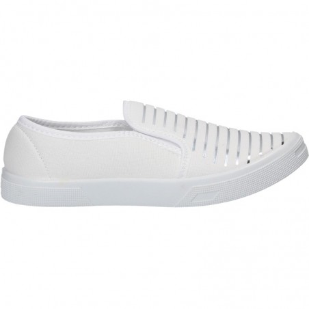 Espadrile trendy, albe, pentru femei