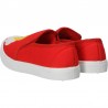 Espadrile copii, rosii, imprimeu modern