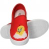 Espadrile copii, rosii, imprimeu modern