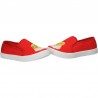 Espadrile copii, rosii, imprimeu modern