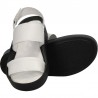 Sandale fashion, albe, piele naturala