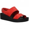 Sandale rosii, stil urban, piele naturala