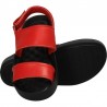 Sandale rosii, stil urban, piele naturala