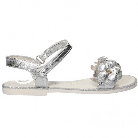 Sandale trendy, argintii, pentru fetite