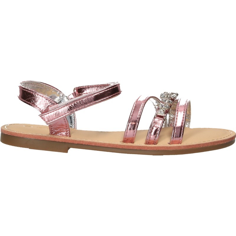 Sandale roz, cu strasuri, pentru fetite Sandale roz, cu strasuri, pentru fetite