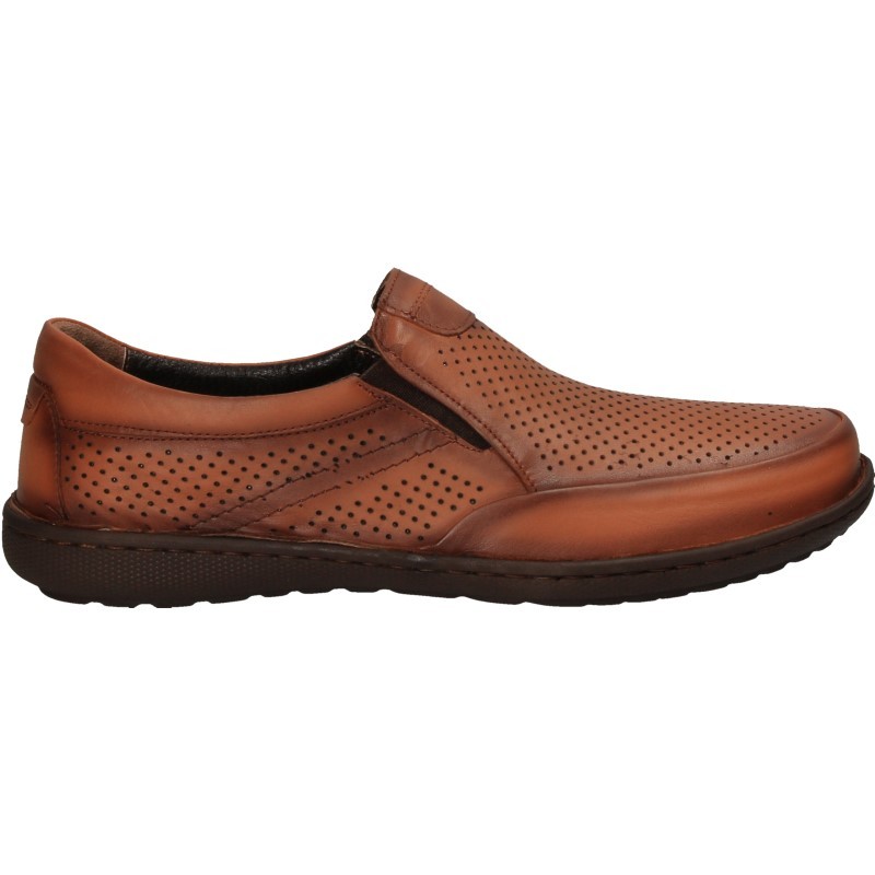 Pantofi fara siret, barbatesti, din piele