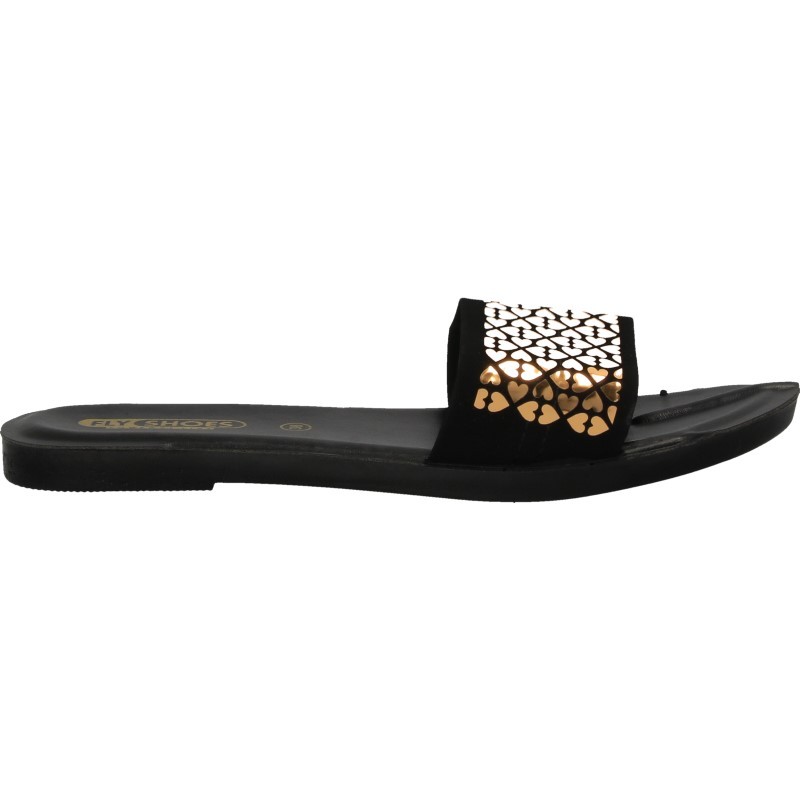 Papuci glamour, aurii, pentru femei Papuci glamour, aurii, pentru femei