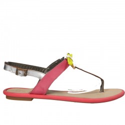 Sandale dama, casual, fuxia