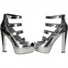 Sandale glamour, cu plasa, tinute fashion