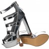 Sandale glamour, cu plasa, tinute fashion