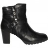 Botine fashion, negre, cu toc mediu