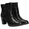 Botine fashion, negre, cu toc mediu