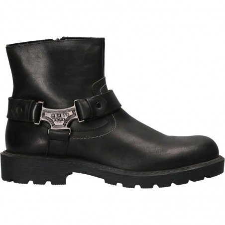Ghete barbatesti, stil moto, piele naturala