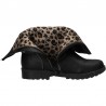 Cizme fashion, stil moto, pentru fete