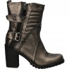 Cizme glamour, cu toc mediu, stil moto