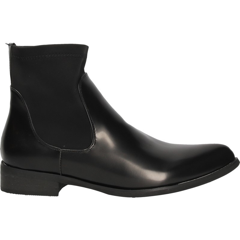 Ghete elegante, negre, pentru femei Ghete elegante, negre, pentru femei