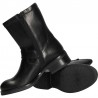 Cizme dama, negre, stil moto, din piele