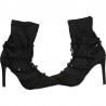 Botine fashion, negre, toc inalt