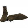 Botine verzi, textil, model in tendinte