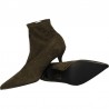 Botine verzi, textil, model in tendinte