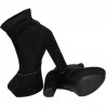 Botine negre, platforma, de gala