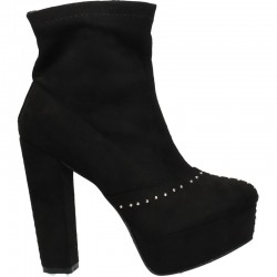Botine negre, platforma, de gala