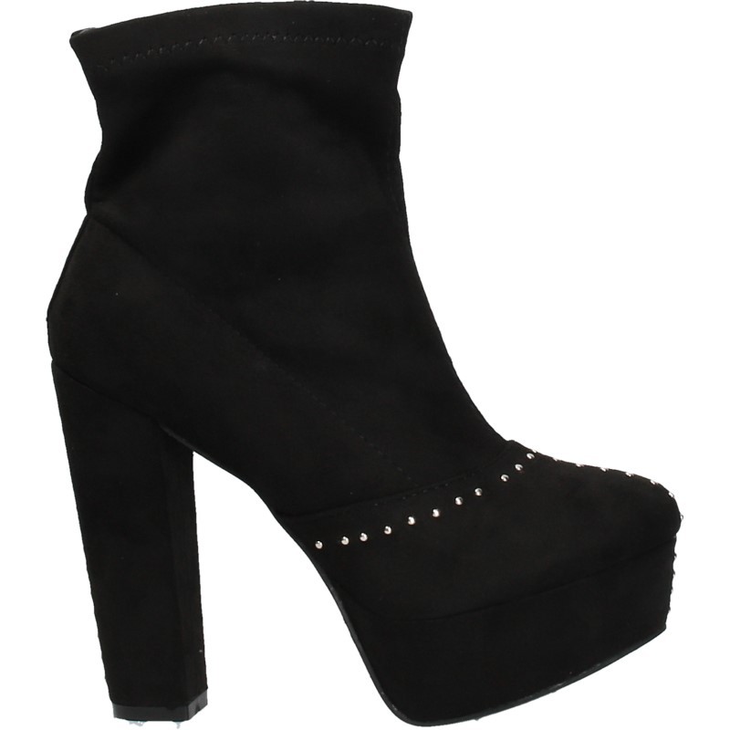 Botine negre, platforma, de gala Botine negre, platforma, de gala