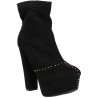 Botine negre, platforma, de gala