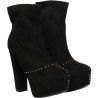 Botine negre, platforma, de gala