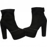 Botine negre, platforma, de gala