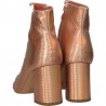 Botine trendy, ascutite, roz curcubeu